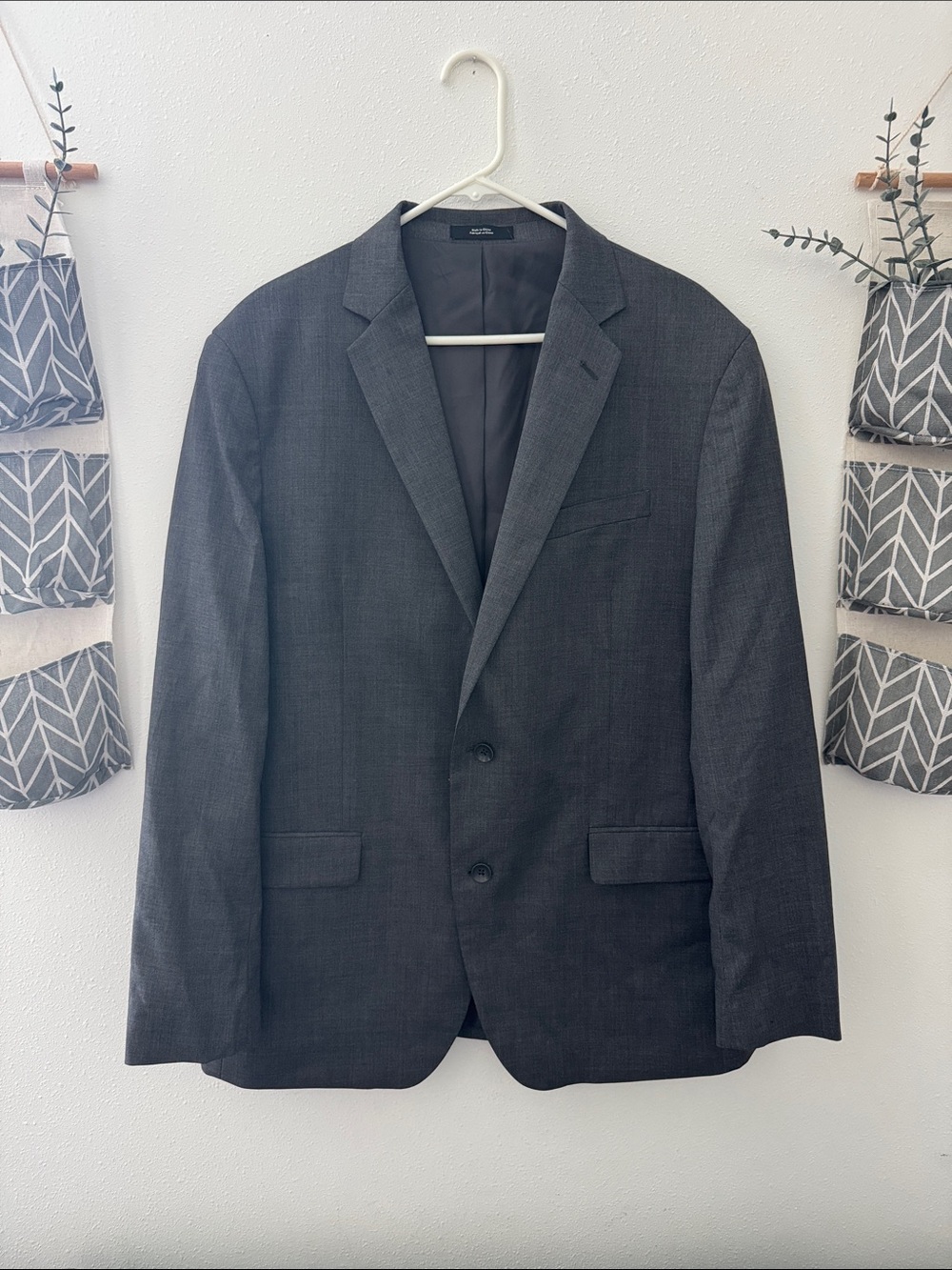 Men's Nordstrom Charcoal Two-Button Blazer